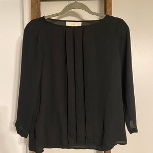 Loft Black Silky Top